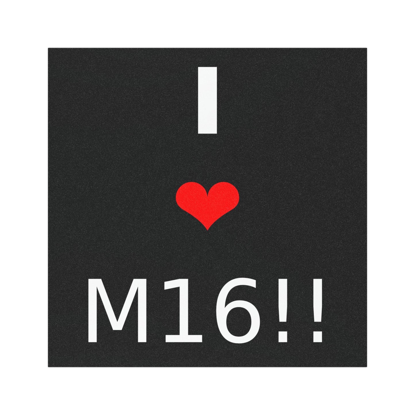 I ❤️ M16 Car Magnet