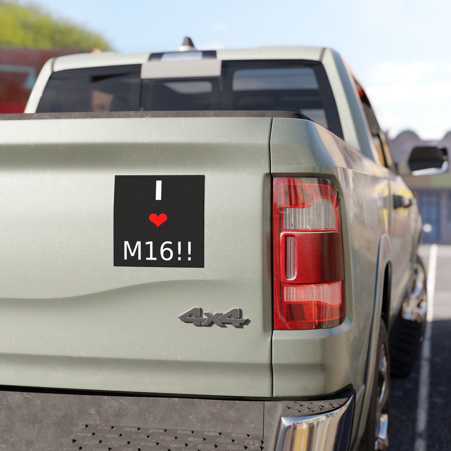 I ❤️ M16 Car Magnet